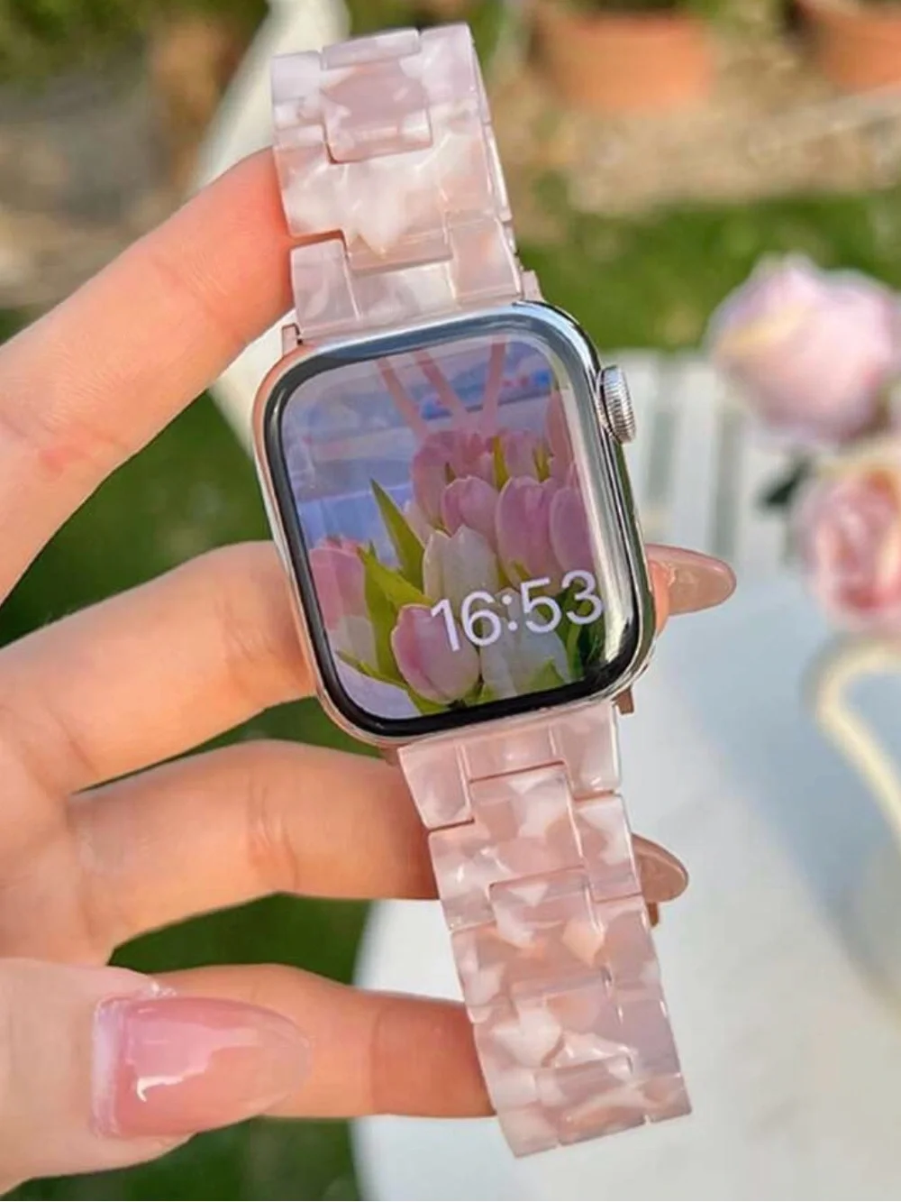 Heesch Apple Watch Resin Link Watch Band.